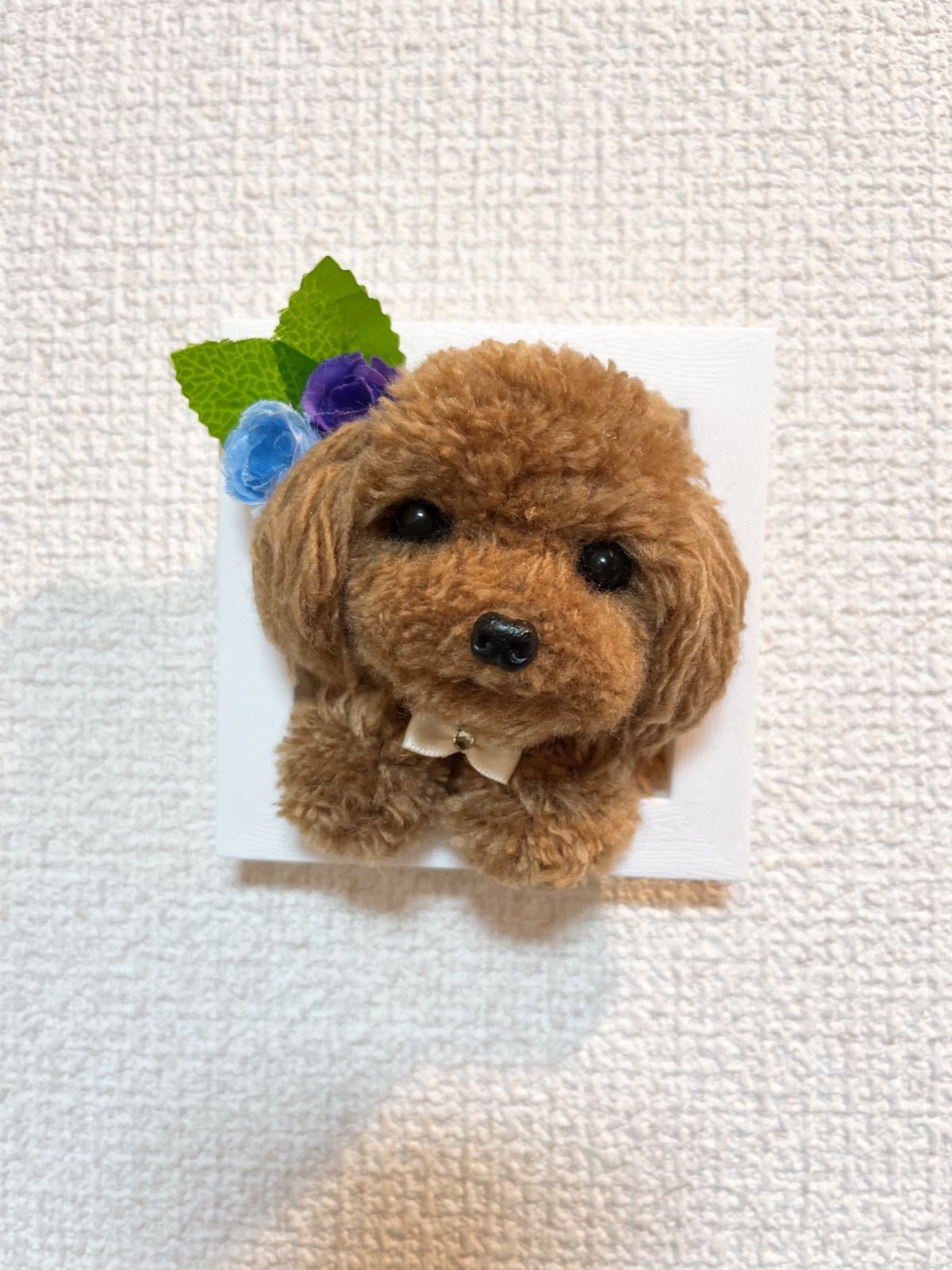 メルカリshops 壁掛けトイプードル 犬ぽんぽん