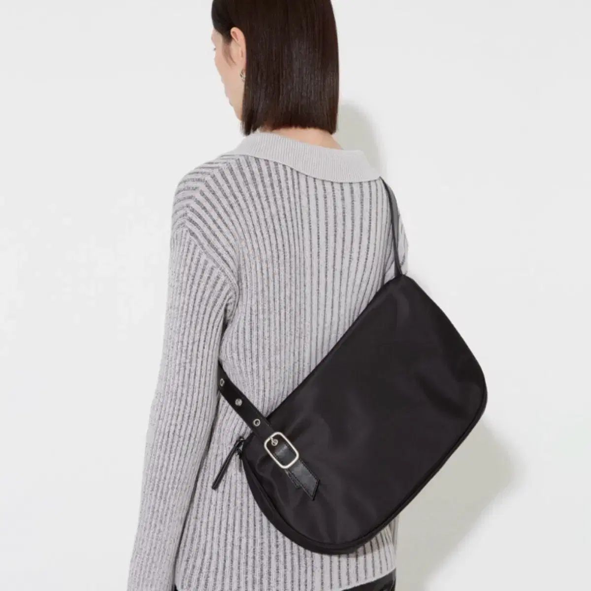 ロウタイド ベルト付きバッグ アイボリー DECORATOM_COM_BR