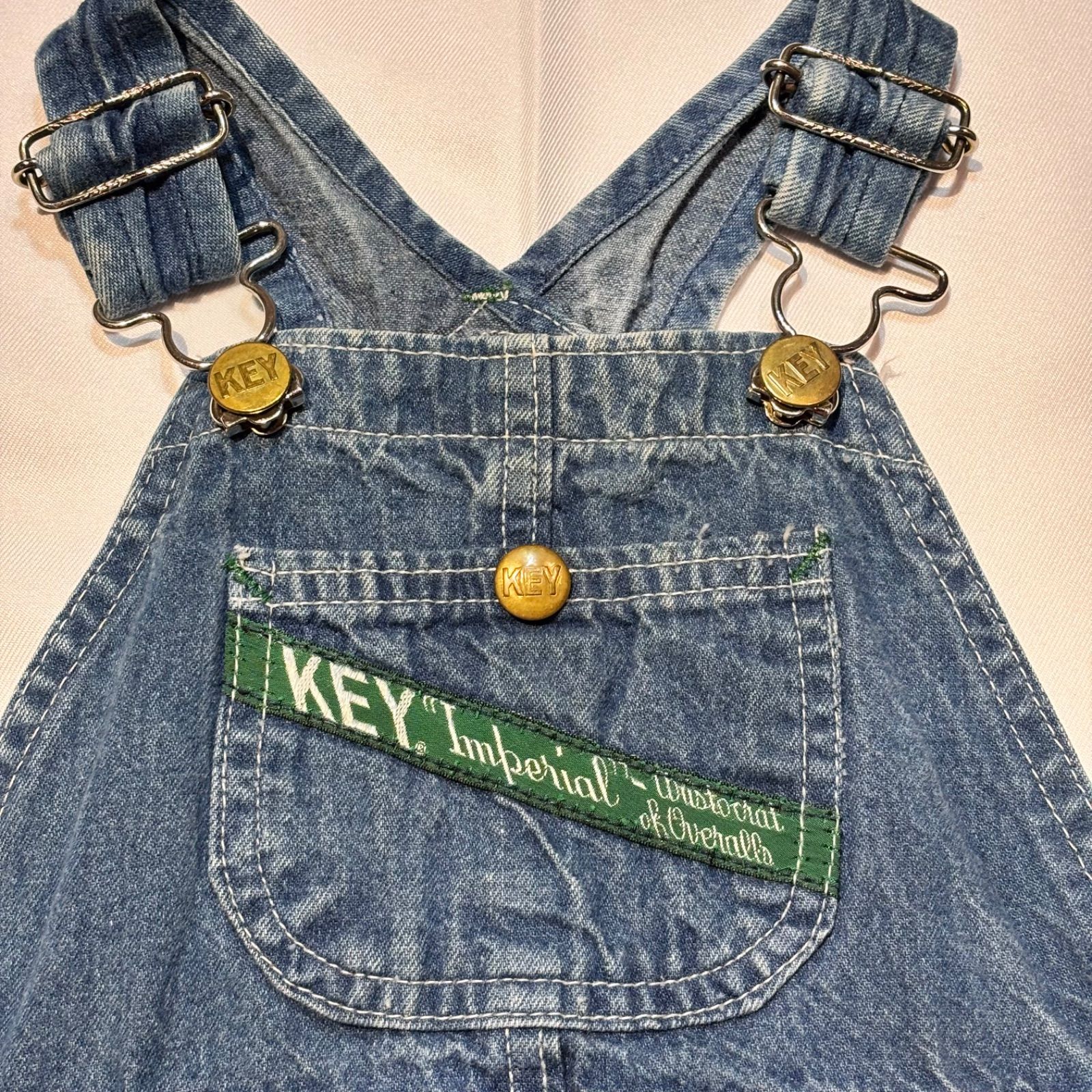 key オーバーオール　usa KEY】【Vintage】made in USA キッズ オーバーオール - メルカリ