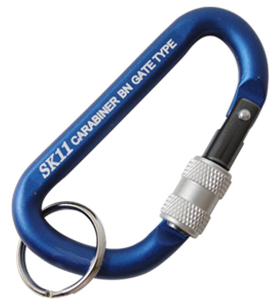 ブルー BN SAC-660 脱落防止 ネジロック機能 ロックカラビナ SK 11 エスケー11