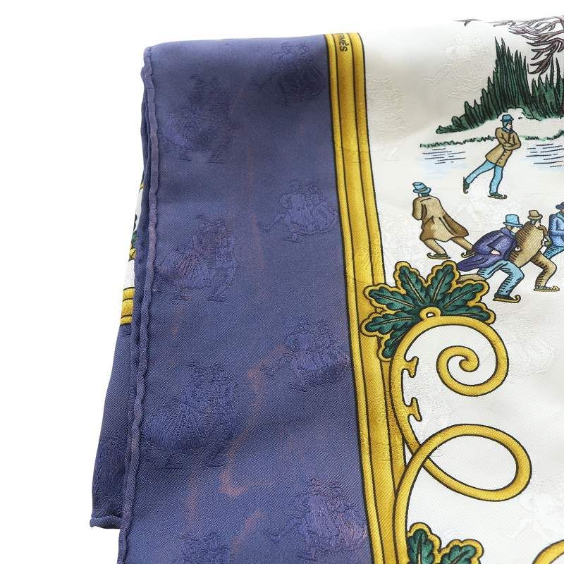 エルメス HERMES joies d hiver 冬の愉しみ スカーフ 総柄
