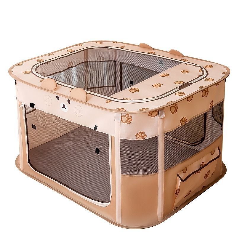 ペット サークル ゲージ 大きい 快適空間 メッシュ素材 ペット用 ペットサークル 折り畳み 犬 猫 犬猫兼用 メッシュ ジッパー通気性 大空間 大型 小動物 ペットハウス かわいい 室内 室外