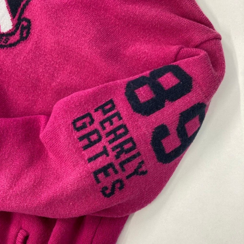 サイズ：4 PEARLY GATES パーリーゲイツ 裏地付 ニットセーター ピンク