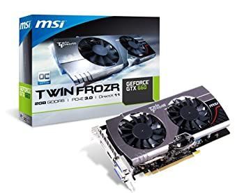 【中古】「非常に良い」MSI GeForce GTX660 搭載ビデオカード オーバークロックモデル オリジナルファン採用 日本正規代理店品 VD4776 N660GTX Twin Frozr III OC