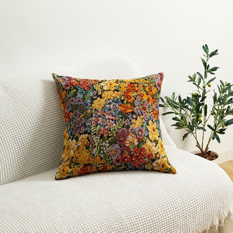 アストロ 公式 クッションカバー 45×45cm 【ゴブラン織り 花柄