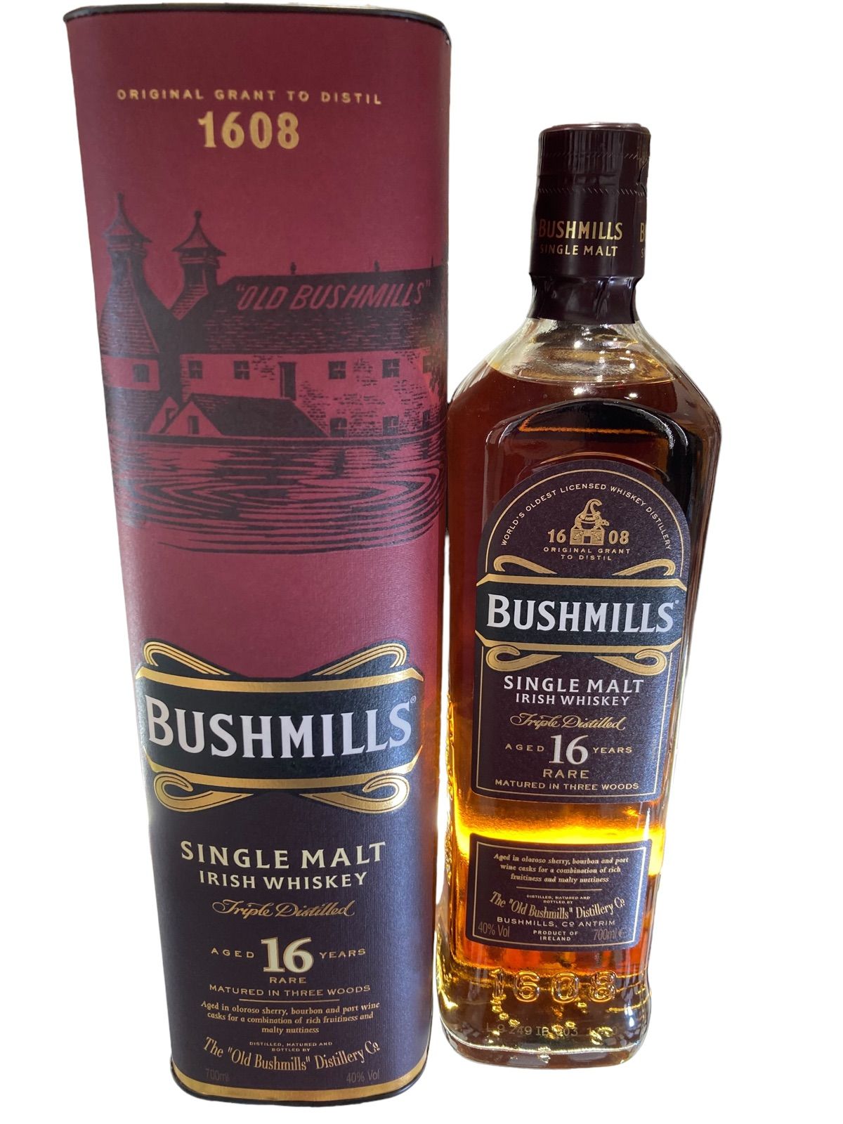 ウイスキー BUSHMILLS シングルモルト 16年 アイリッシュウイスキー