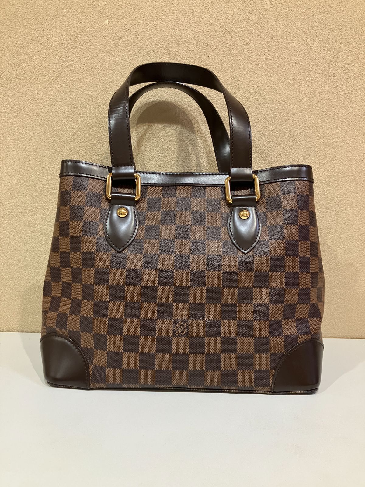 極美品✨ルイヴィトン　ダミエ　ハムステッドPM　トートバッグ　ブラウン 極美品✨ルイヴィトンダミエハムステッドPMトートバッグブラウン