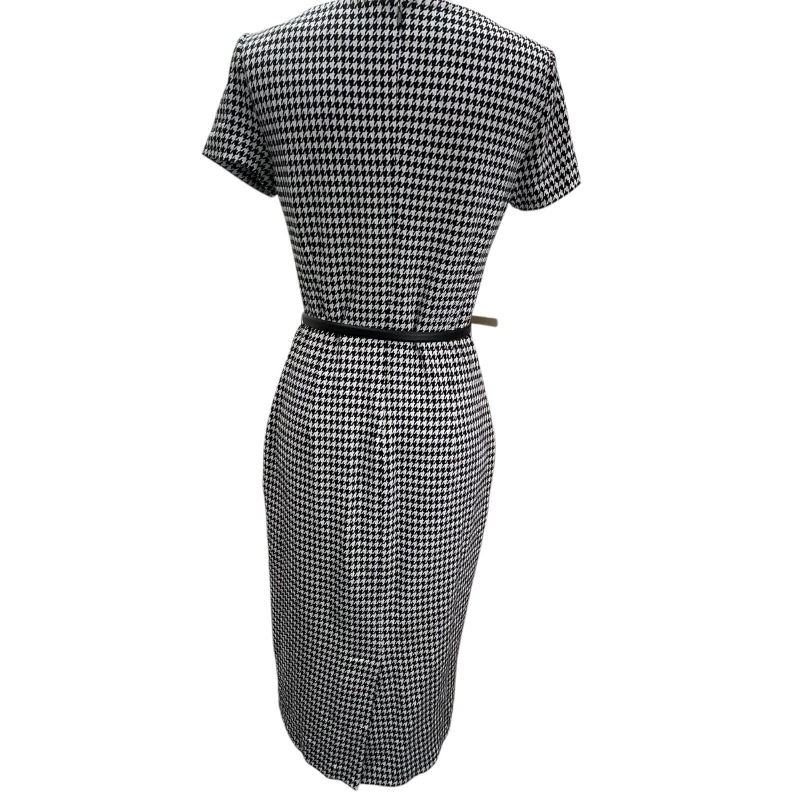 美品 マックスマーラ Max Mara 千鳥格子 美形 ロング ワンピース 40、L