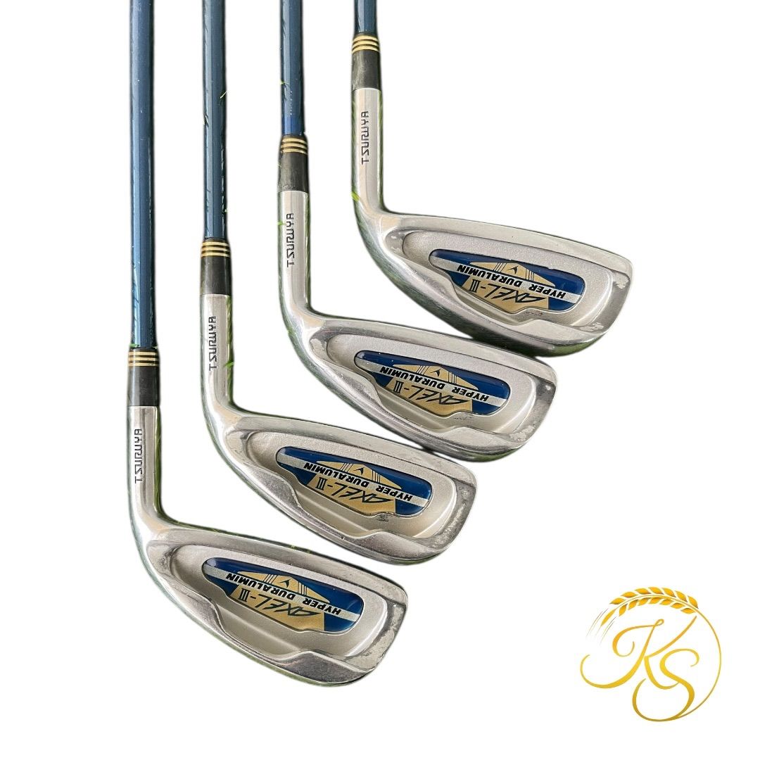 アイアン　TSURUYA AXEL-III HYPER DURALUMIN 右 ツルヤゴルフ アイアン 4本 右 TSURUYA AXEL Ⅲ HYPER DURALUMIN