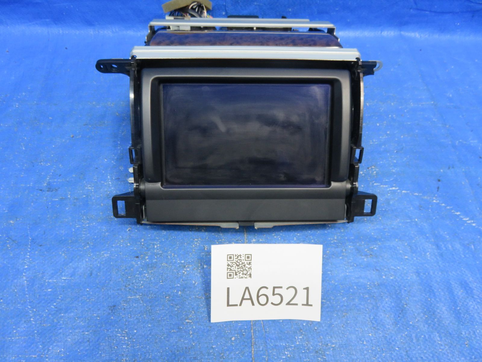 LA6521 レクサス SC430 UZZ40 後期 マルチモニター ナビディスプレイ 純正 86111-24170 134000-321 木目調 開閉式 液晶汚れ