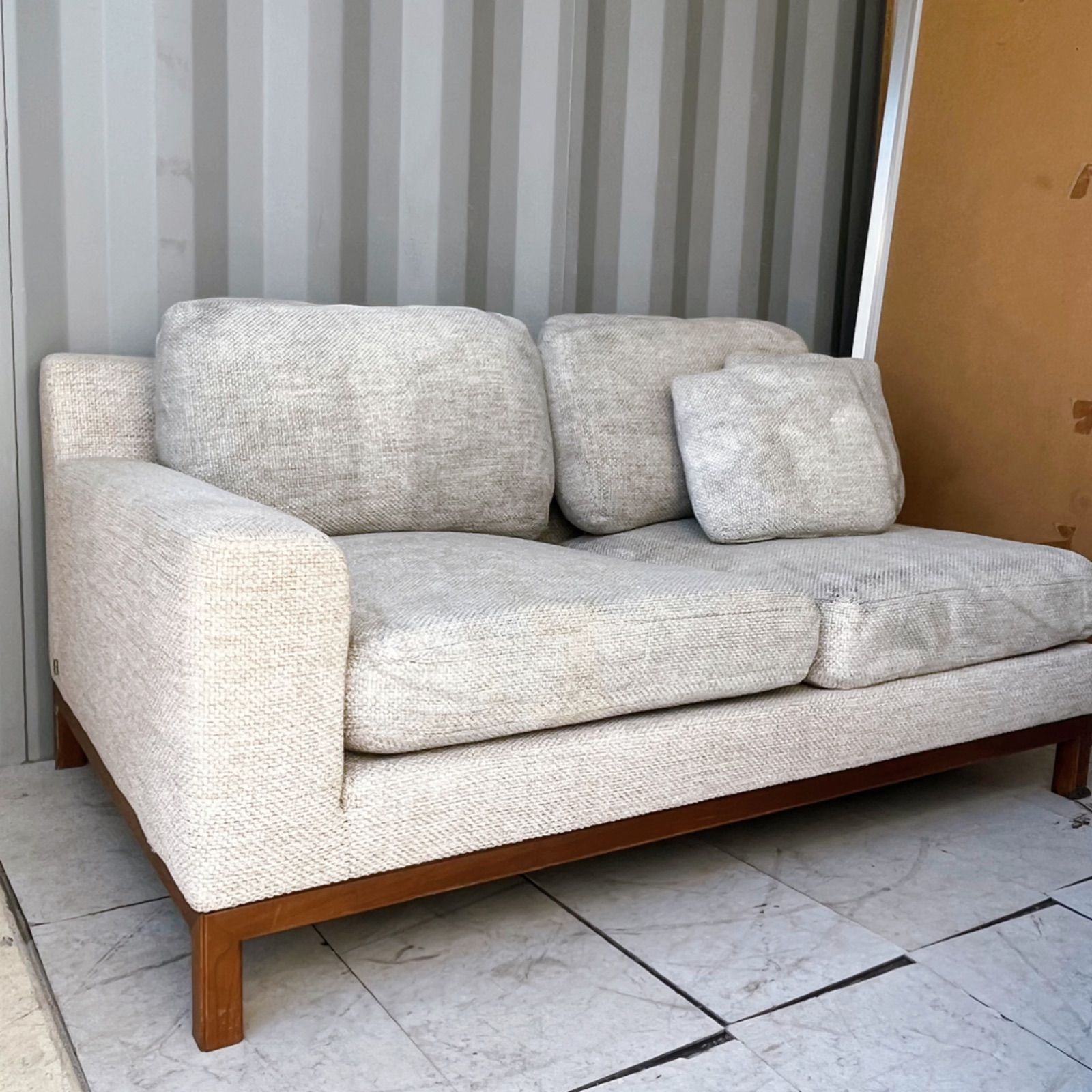 取付無料！カンディハウス クォード 右アーム北欧風ナチュラルファブリックソファ✨ 取付無料！カンディハウス クォード 右アーム北欧風ナチュラル