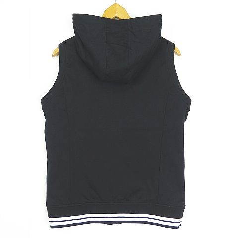 人気 バーバリーブラックレーベル BURBERRY BLACK LABEL ジップアップ ベスト リバーシブル フード 2 ギンガムチェック ブラック D1P18-717-09 2sa6853 オフィス