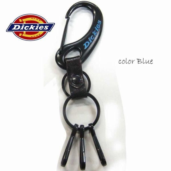 新品 Dickies ディッキーズ カラビナキーホルダー ブルー - 小物