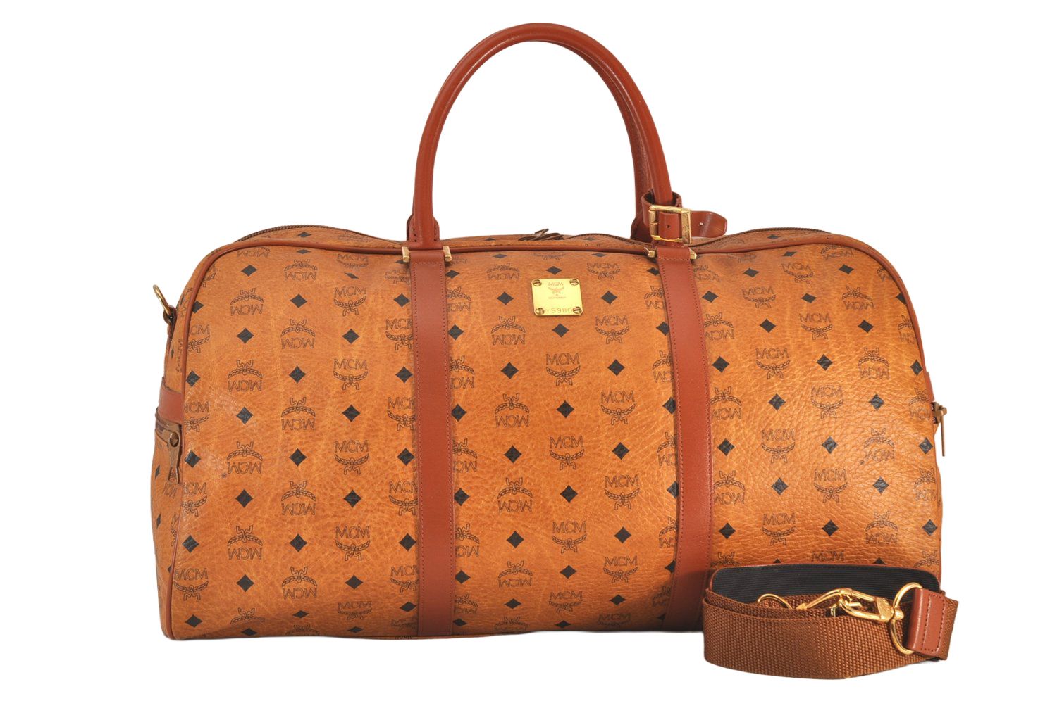 MCM ボストンバッグ レザー ブラウン MCM ボストンバッグ レザー ブラウン : JJコレクション ヤフー店