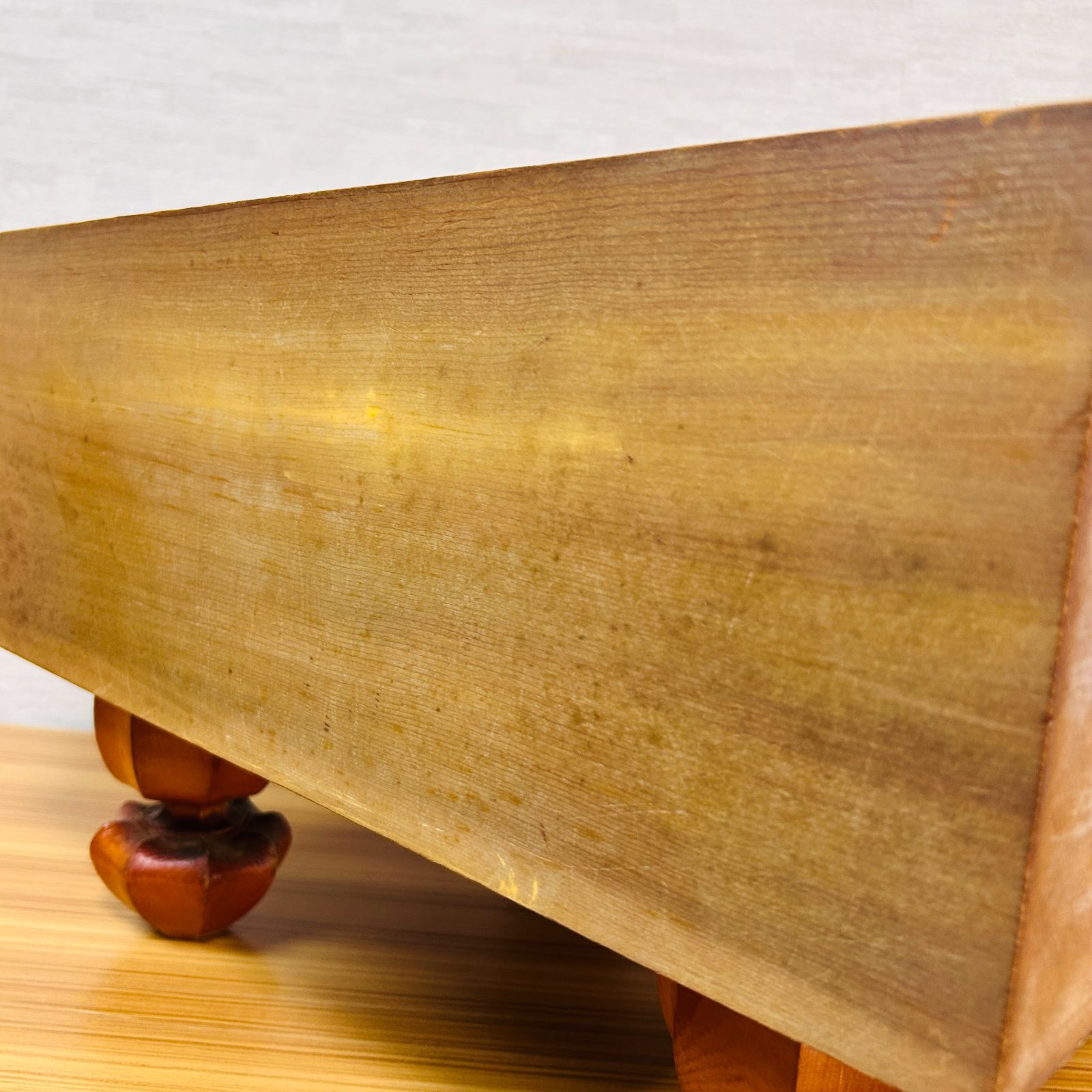 昭和59年】脚付碁盤 天地柾 四方柾 柾目 ヘソ有り 19路盤 58