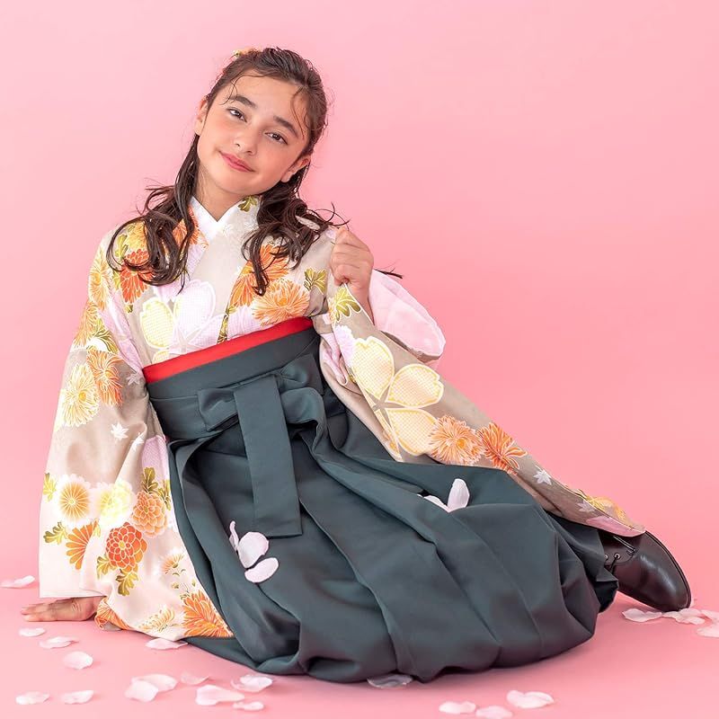 KYOETSU] [キョウエツ] 袴 セット 卒業式 小学生 女の子 卒業式