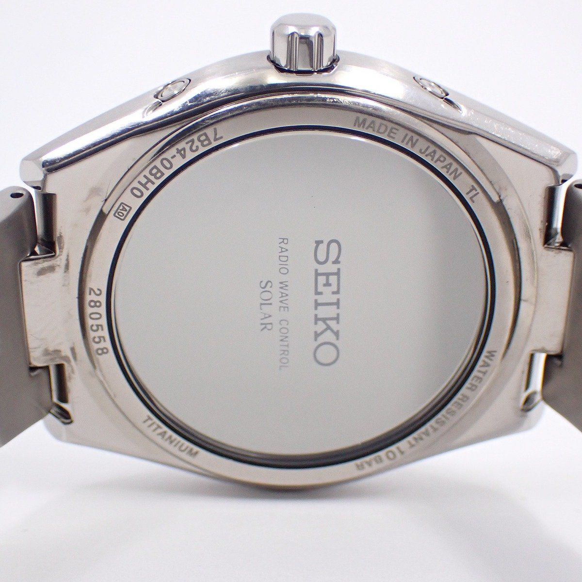 【良品】7B24-0BH0セイコーブライツ電波ソーラーチタン腕時計sagz083 SEIKO ブライツ ソーラー チタン 受信良好 SAGZ083 ソーラー電波