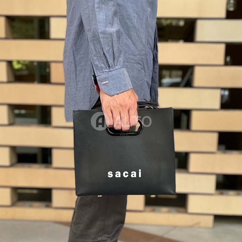 SACAI サカイ レザー スモール ショッピングバッグ S066-01 001