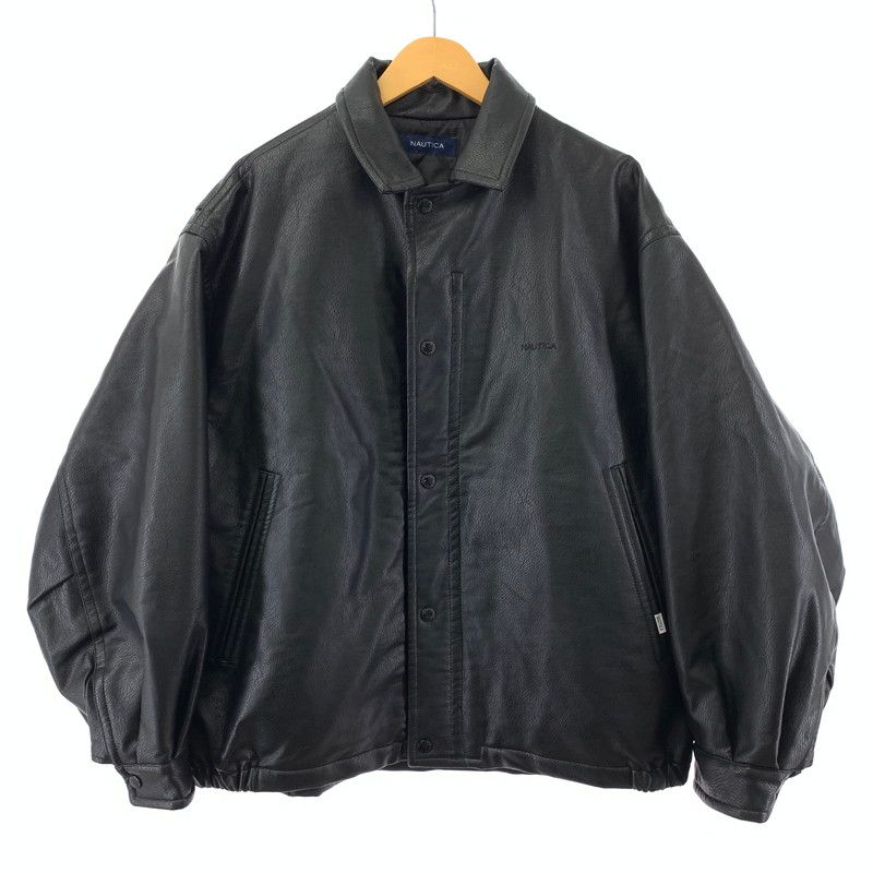 中古品】 NAUTICA ノーティカ Vegan Leather Insulated Blouson 中古品】 NAUTICA ノーティカ Vegan Leather Insulated Blouson