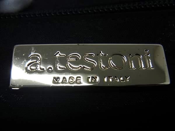 □新品□未使用□ a.testoni ア テストーニ キャンバス 2WAY クロス