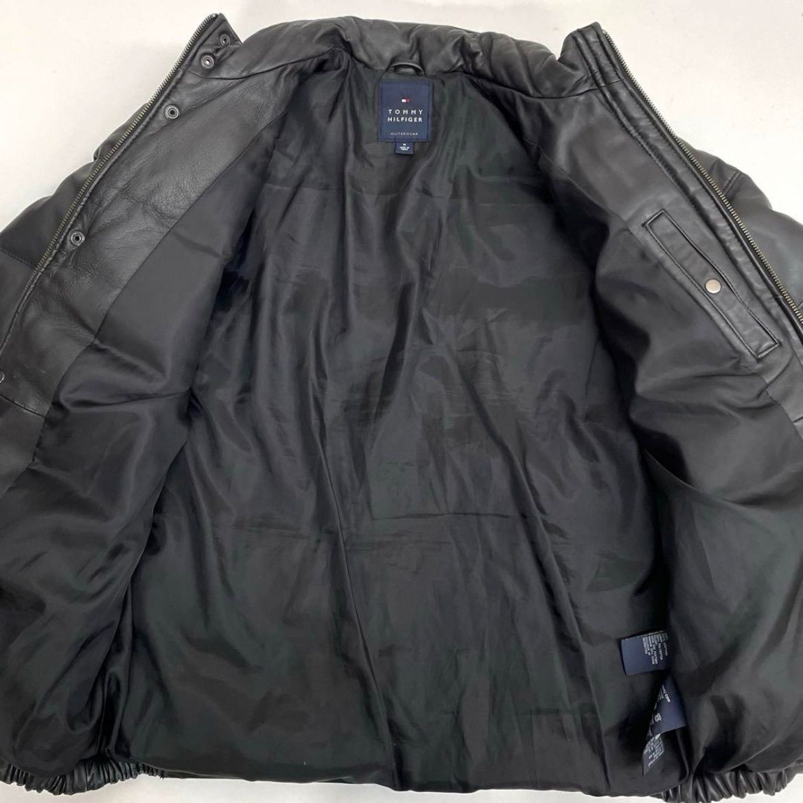 TOMMY HILFIGER トミーヒルフィガー レザーダウンジャケット 本革