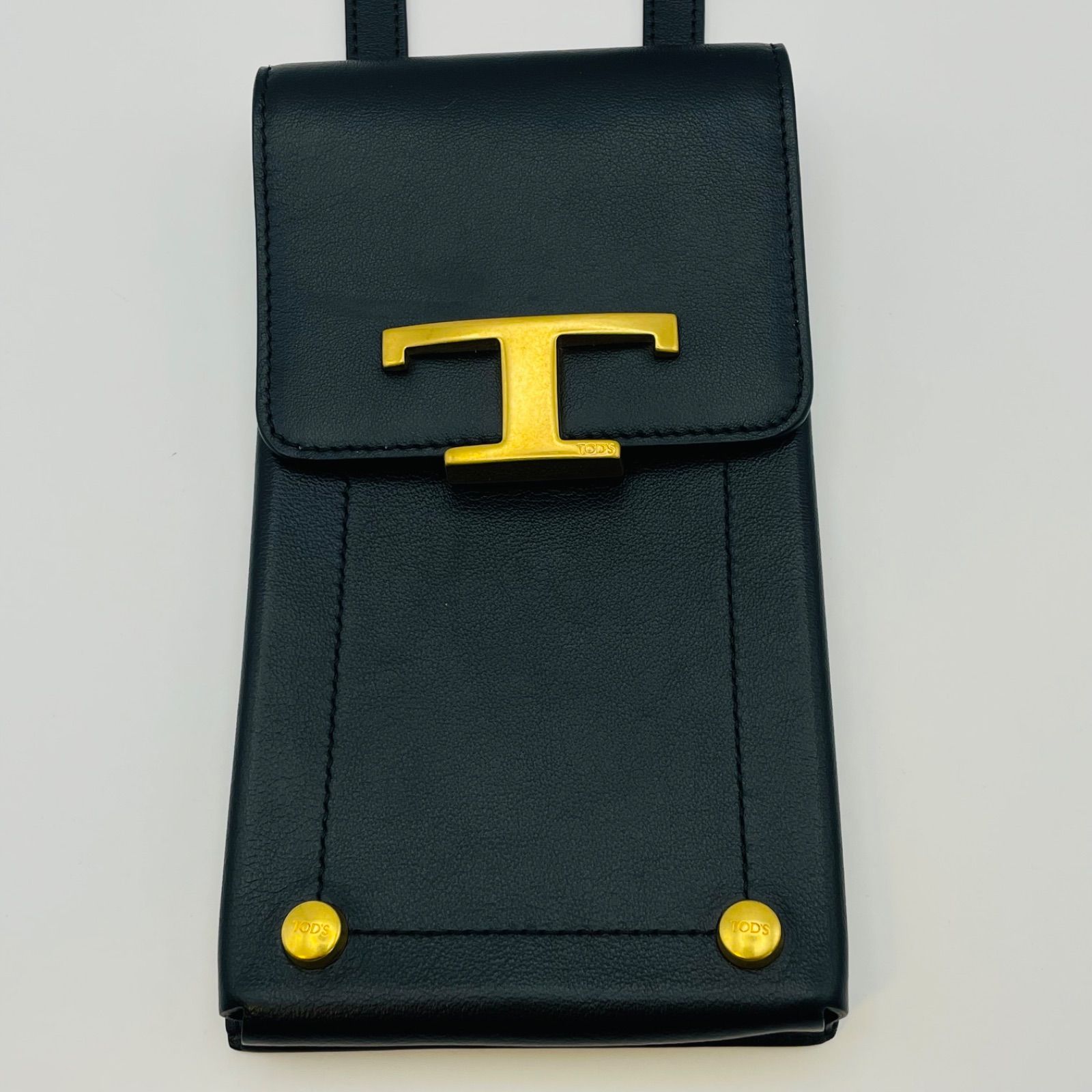 美品 TODS トッズ タイムレス スマホフォルダー ショルダー