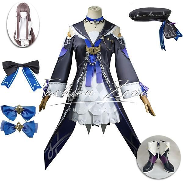 ◆崩壊 スターレイル|Honkai Star Rail 風 黒塔|ヘルタ|Herta コスプレ衣装 ウィッグ 靴 コスチューム cosplay ハロウィン 仮装