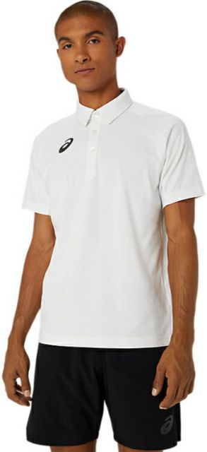 asics アシックス ドライコットンハイブリッドポロシャツ ブリリアントホワイト M 2101A266 100 | スポーツ 運動 アウトドア アパレル ウエア ウェア トップス シャツ ポロシャツ 吸汗 速乾 機能性