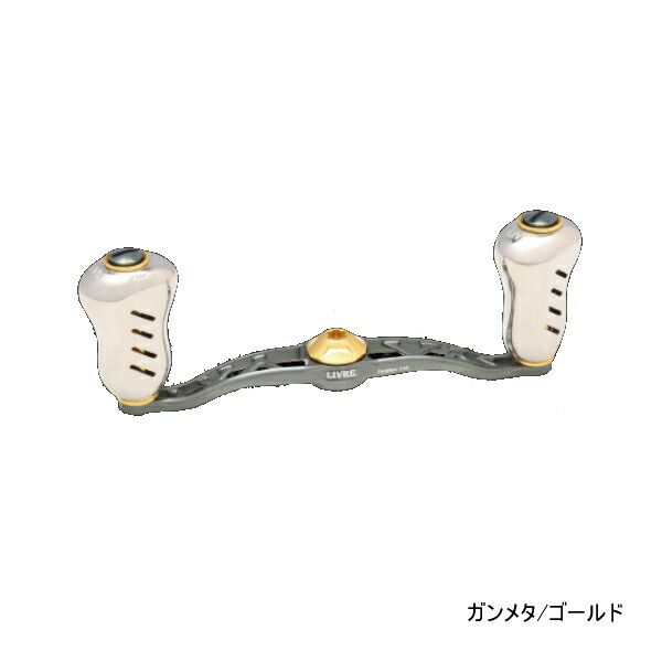 リブレ　クランクフェザー110 シマノ右巻き ガンメタ×ゴールド リブレ クランク フェザー 110 FRDF110-FP 右巻 ダイワ用 ショップ