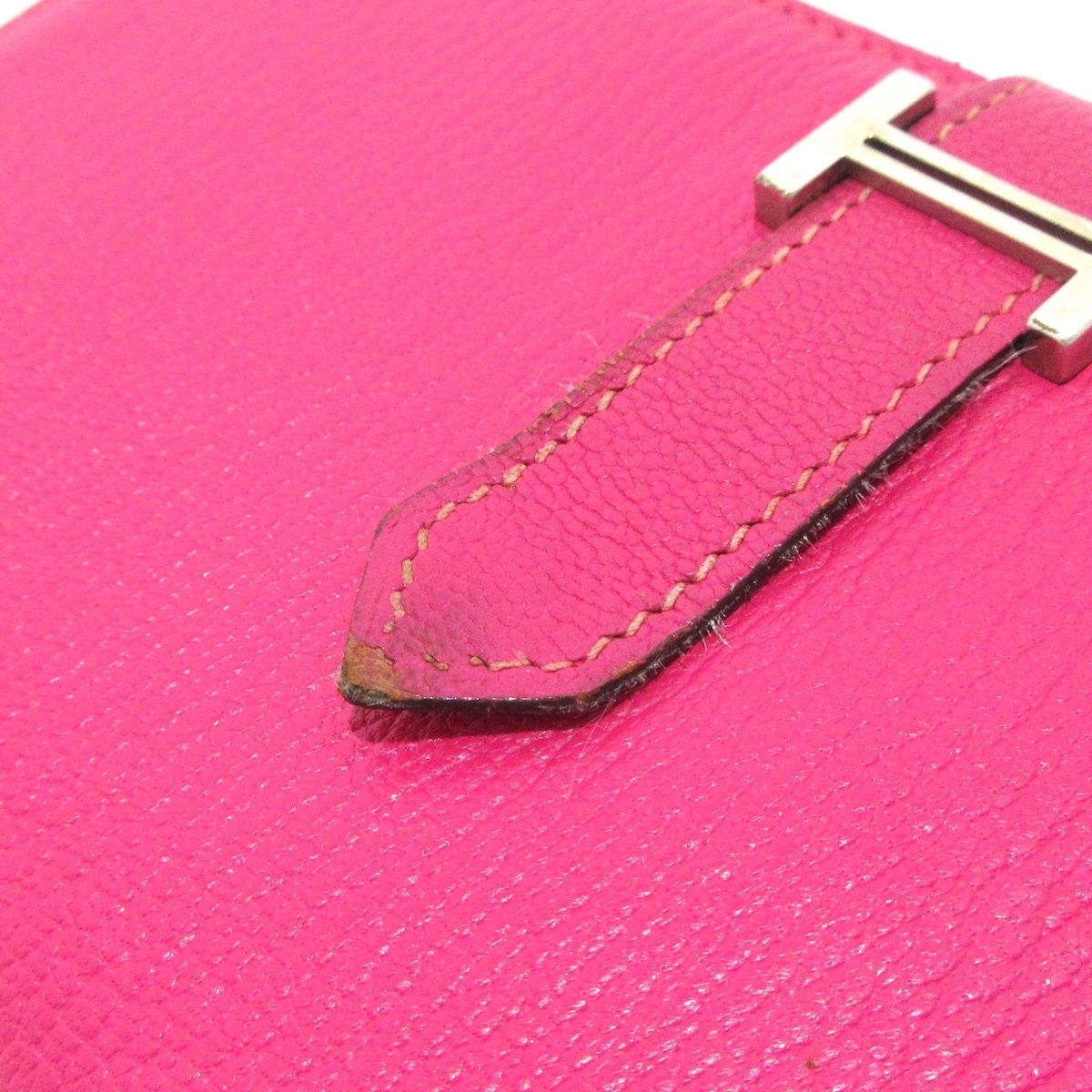 HERMES(エルメス) 長財布 ベアンスフレ ローズショッキング 新型金具  