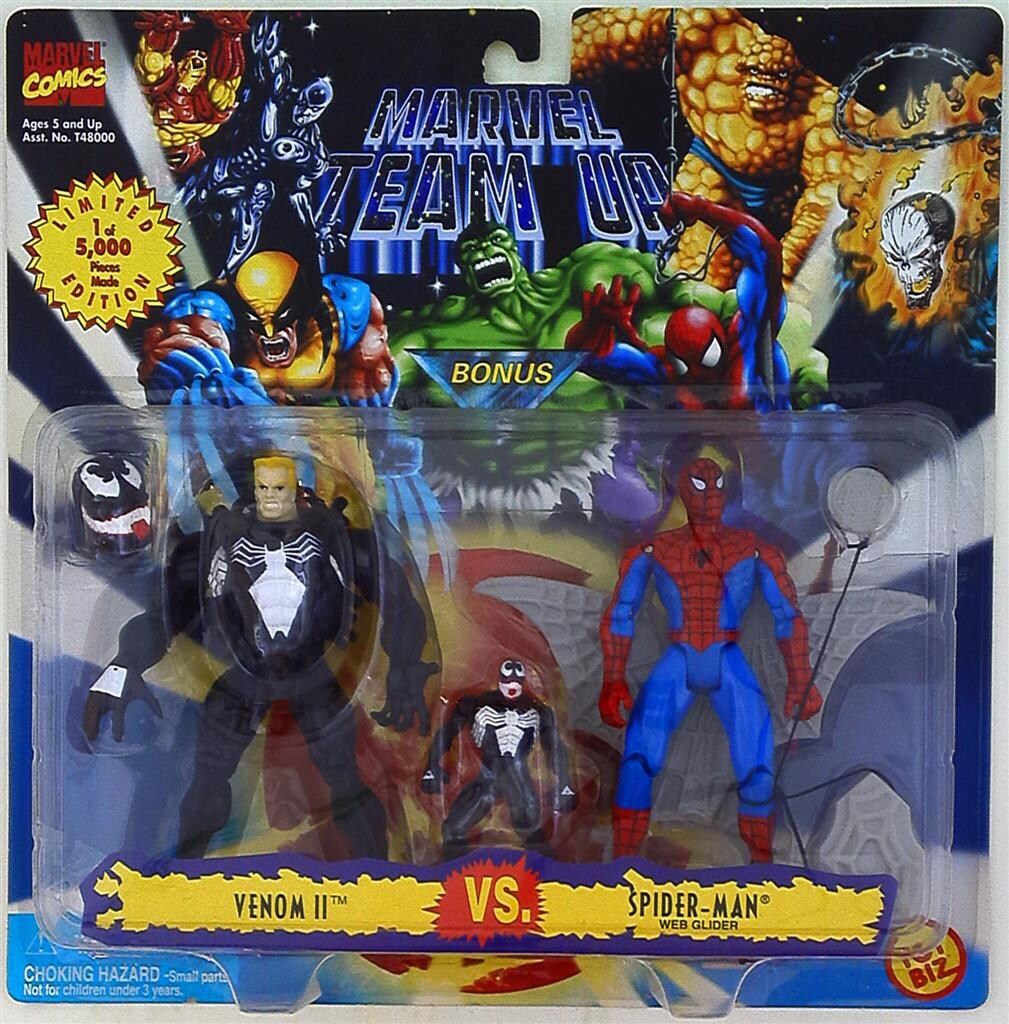 TOYBIZ MARVEL TEAM UP VENOM Ⅱ VS SPIDER MAN / WEB GLIDER 2体セット