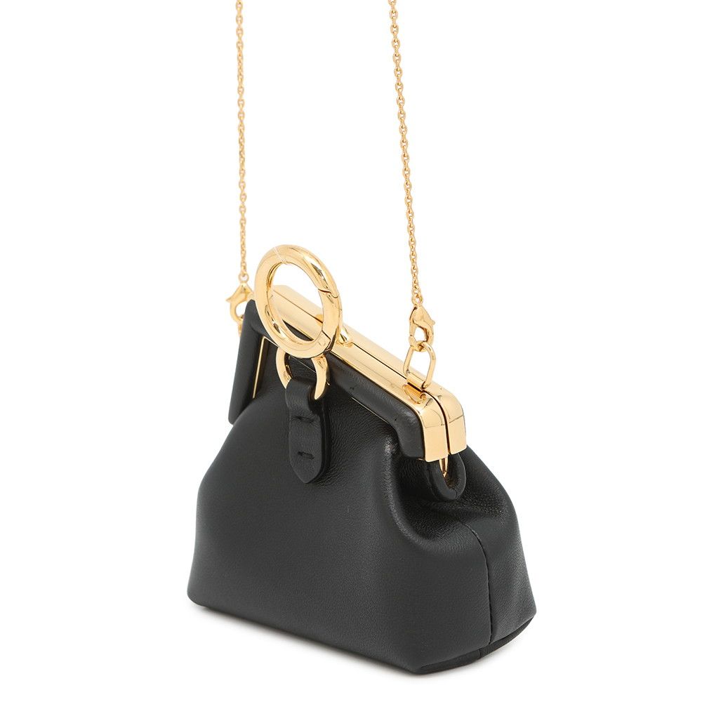 ☆FENDI☆ Nano FENDI FIRST Charm チェーン付コインケース DOVE ☆FENDI☆ Nano FENDI FIRST Charm チェーン付コインケース DOVE