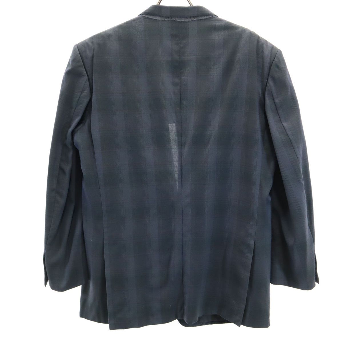 LANVIN ランバン 90s ウールブレンド オールド チェック柄 テーラード