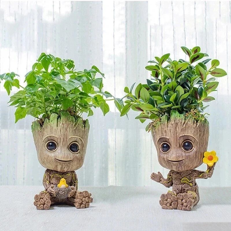 グルート風 ツリーマン フィギュア 植木鉢 インテリア オブジェ