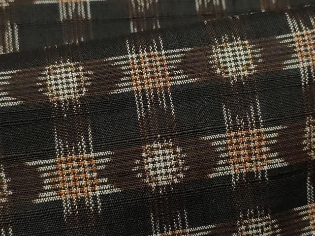 平和屋着物＃男性 羽織 紬地 霞文 黒地 正絹 逸品 CAAW4943dy 平和屋着物 