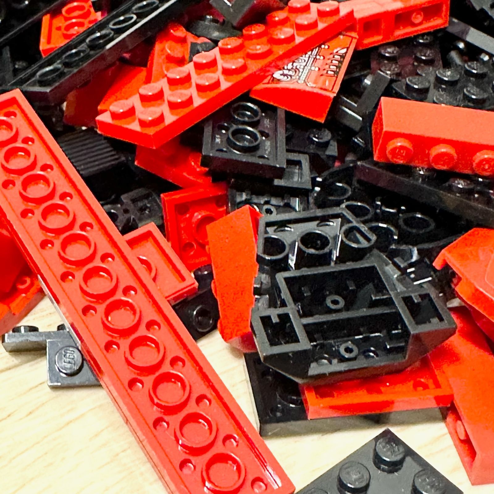 LEGO レゴ レッド ブラック系 中古 パーツ ブロック プレート スロープ 