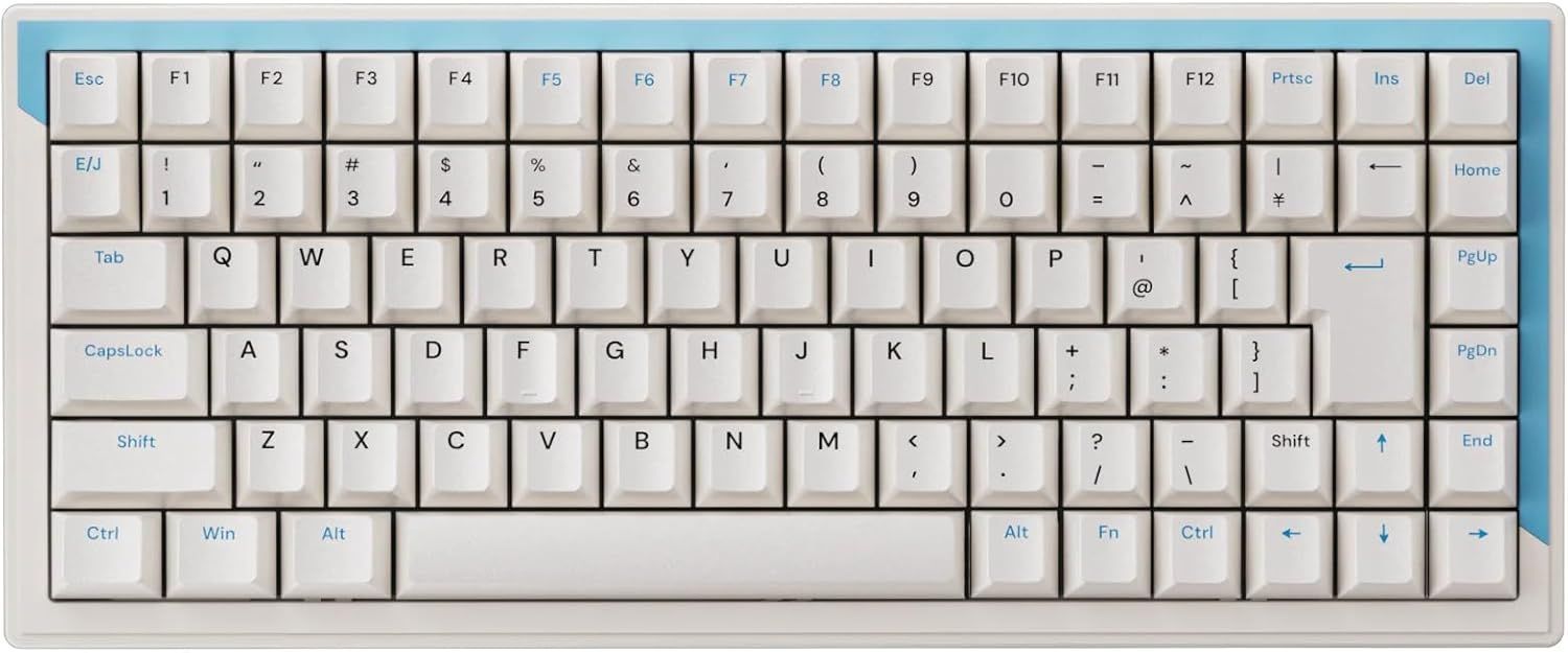 送 DrunkDeer G75 ラピッドトリガーキーボード eスポーツゲーミングキーボード 磁気スイッチ 調整 なアクチュエーション デュアルトリガーモード 75 サイズ 日本語配列 ブルー