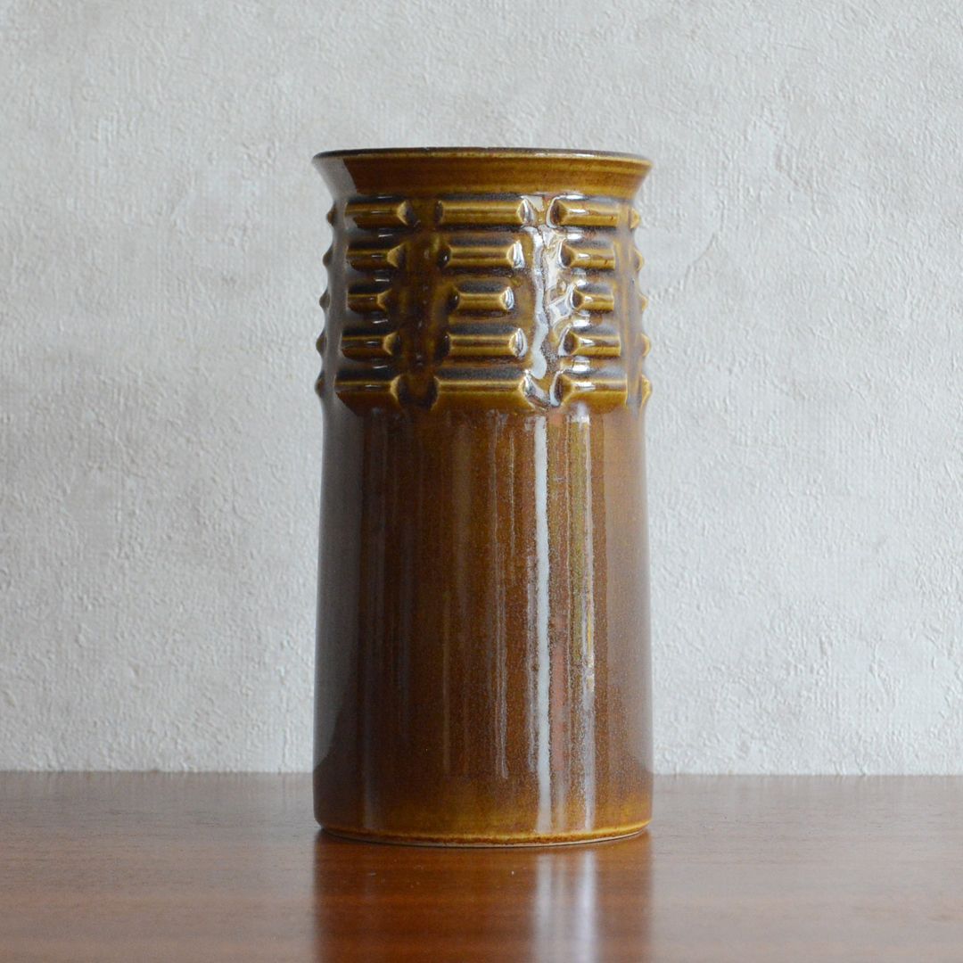 Michael Andersen ミケルアナセン ブラウン フラワーベース ヴィンテージ