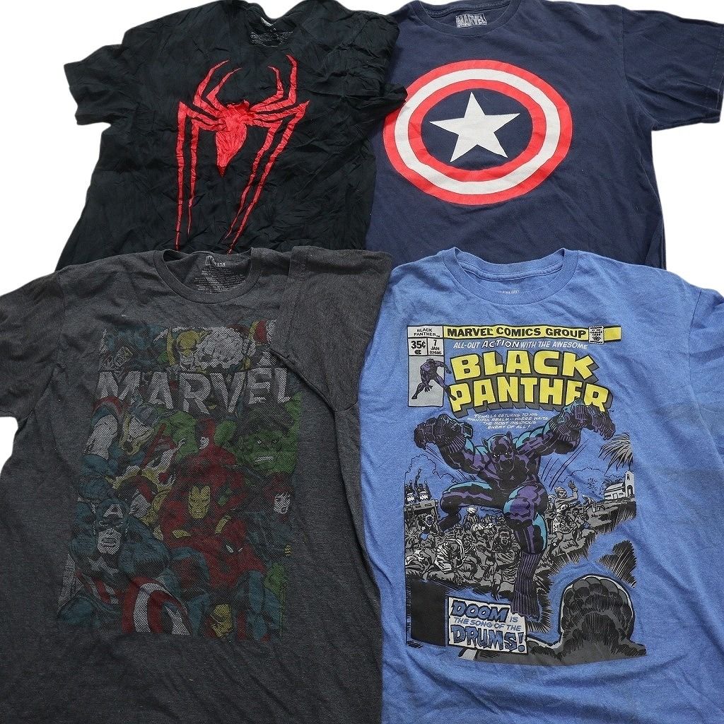 古着卸 まとめ売り マーベル DCコミック 半袖Tシャツ 16枚セット