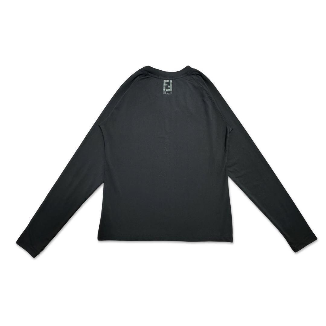 フェンディ イタリア製 Tシャツ 長袖 サイズ 24 洋服 レディース ブラック フェンディ イタリア製 Tシャツ 長袖 サイズ 24 洋服 レディース