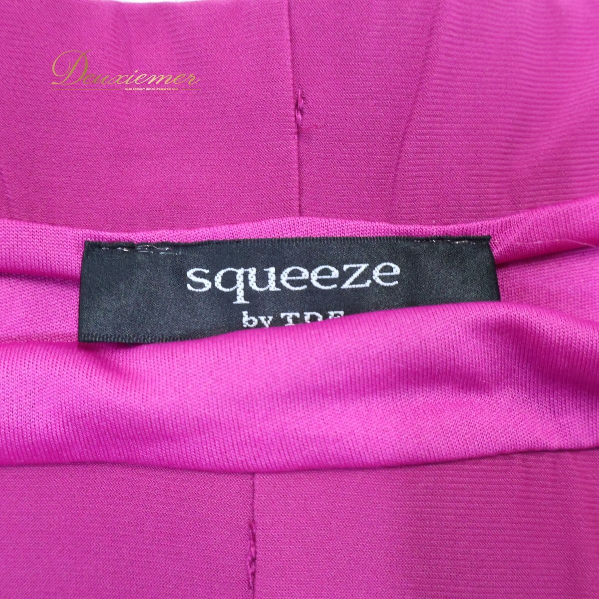 社交ダンス 衣装 スカート ピンク系 ロング レッスン 練習着 社交ダンススカート ショッキングピンク squeeze 膝下 フリル 光沢 発表会 イベント フェスティバル ダンス用 踊りやすい おしゃれ 大人用 フェミニン スタイリッシュ 社交ダンス 衣装 スカート ピンク系 ロング レッスン 練習着