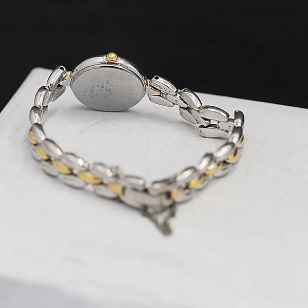 稼動 QZ 良品 セイコー ティセ 4N21-0740 シルバー文字盤