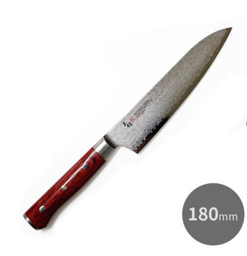 三昧 ザンマイ クラッシックプロ ダマスカス 紅蓮 牛刀 180mm HFR-8004D
