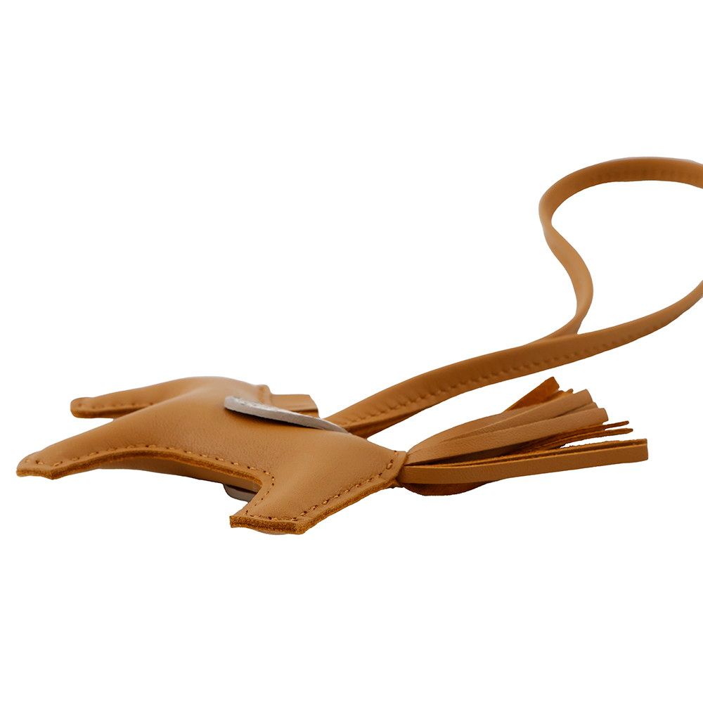 エルメス バッグチャーム ロデオPM タッチ セサミ ヒマラヤ ラムスキン ニロティカスマット W刻印