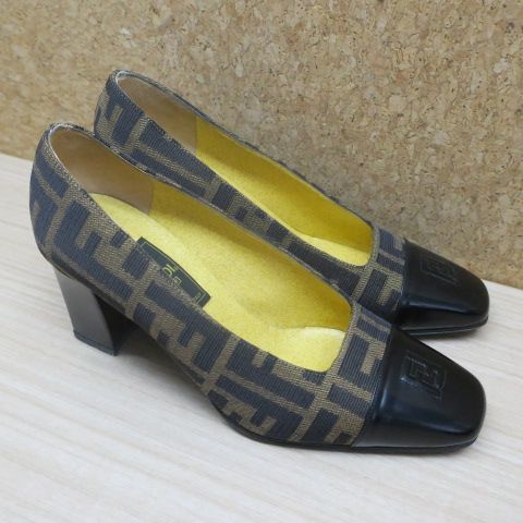 FENDI パンプス ZUCCA NERO SABBIA 351/2 - メルカリ