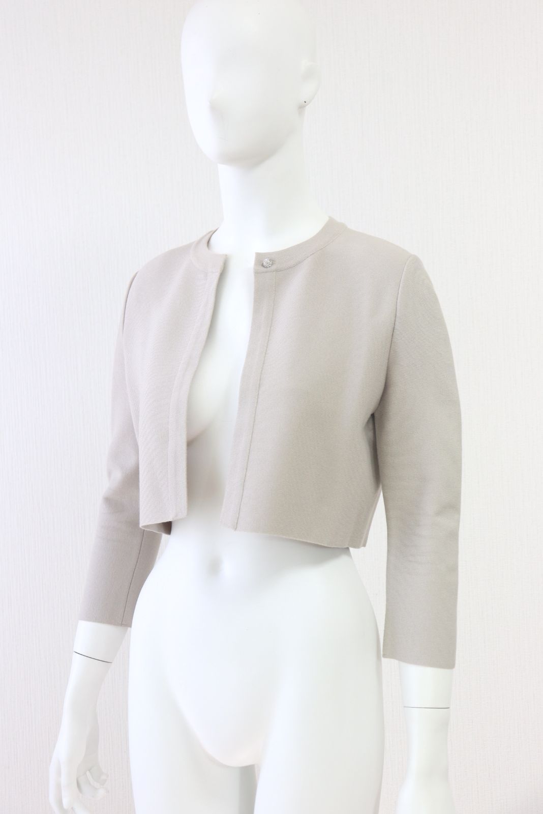 DAISY LIN for FOXEY W STONE レーヨンブレンドカーディガン 36581 ベージュ フォクシー