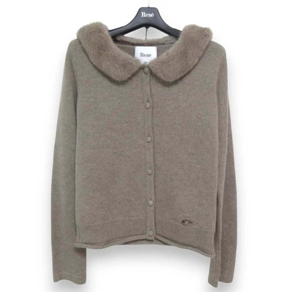 新品同様 Rene ルネ カシミヤ100％ ミンク コペンハーゲンファー