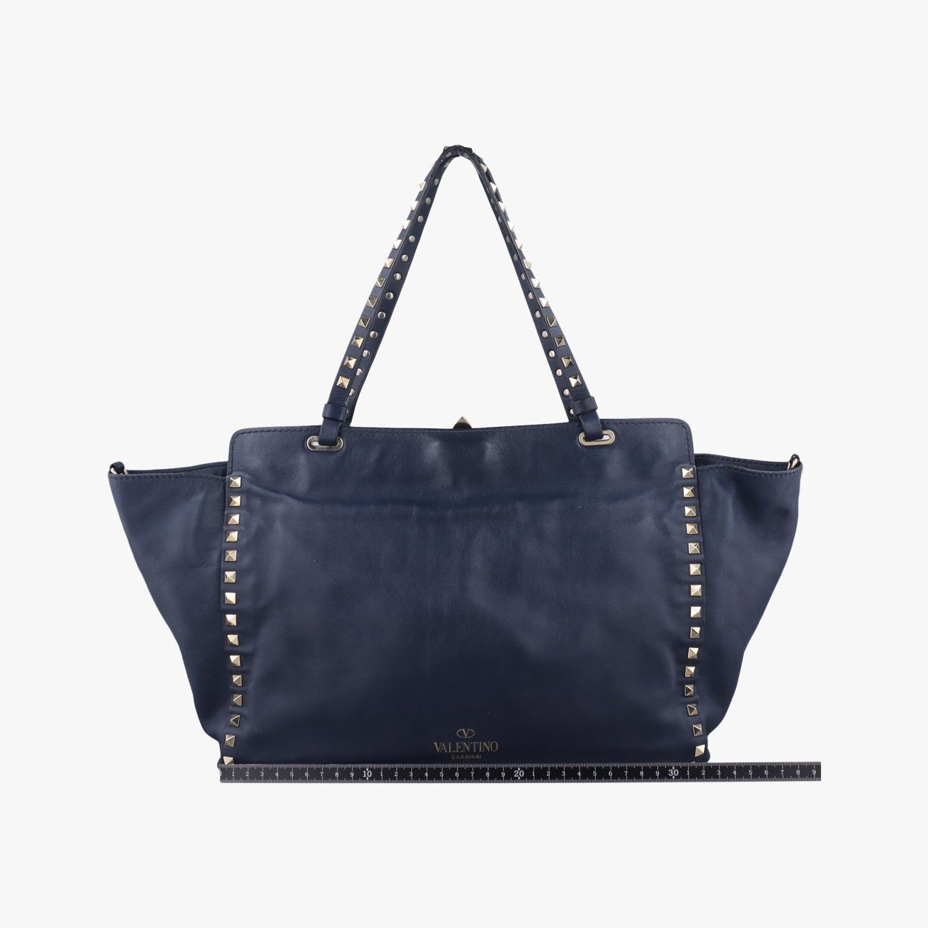 ヴァレンティノValentinoロックスタッズブルーレザー製番不明