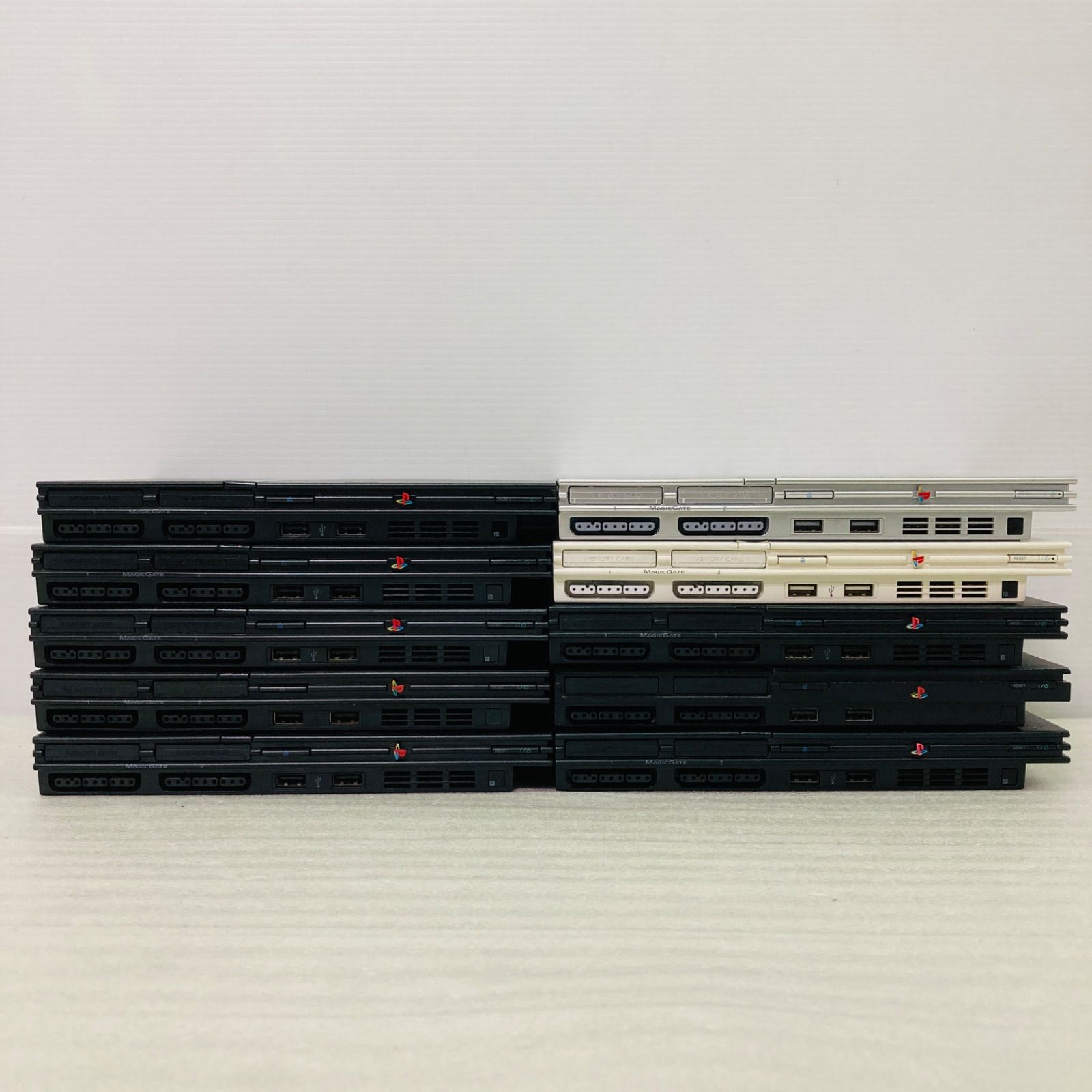 ジャンク10台 SONY PlayStation2 薄型 本体 SCPH-70000〜90000 まとめ プレイステーション2 PS2 プレステ2 AE1