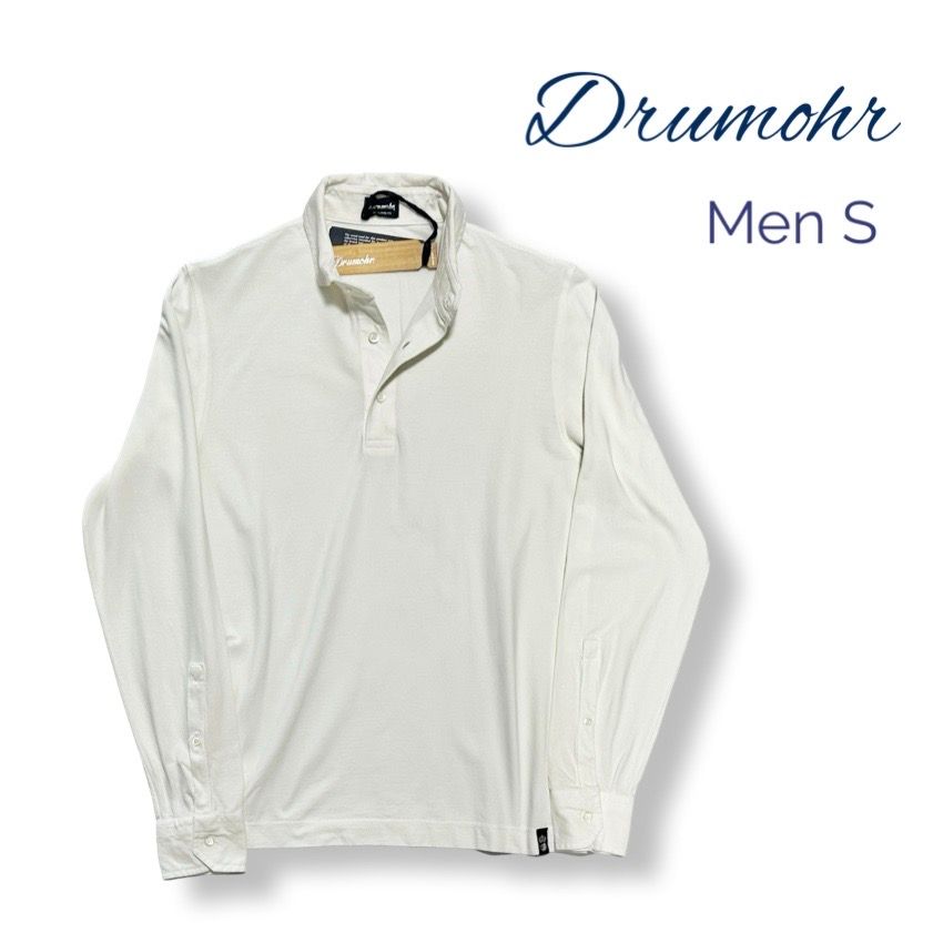 y*u様 25年モデルDrumohr ドルモア ポロシャツ ホワイト Mサイズ 25年モデルDrumohr ドルモア ポロシャツ ホワイト Mサイズ - メルカリ